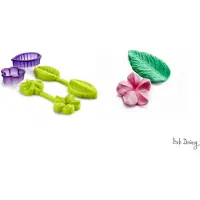 Jamon 3D-form - Ibili - Blomma/Löv - 100% Silikon - 4,5cm x 3,5cm - Tål Maskindisk