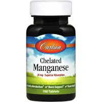 Carlson , Chelatad Mangan, 20 mg, 100 Tabletter