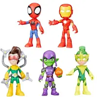 Spidey and his Amazing Friends Figurine miniatyr - miniaturfigur - F9486 - Spidey och hans fantastiska vänner Marvel - Variété N Foes PK, 5L1