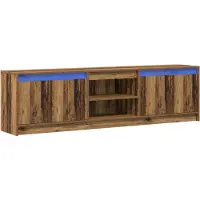 vidaXL TV Enheter 2 pcs Brun 180 x 34 x 50 cm Konstruerat trä
