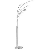 FISCHER&HONSEL GMBH LED golvlampa Dent, dimbar, Aluminium / grå / zink, Vardagsrum / matsal, Metall, Modern, LED-golvlampa