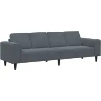 vidaXL Vardagsrumsoffa Mörkgrå 250 x 77 x 76 cm