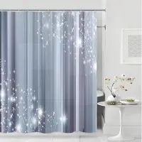 Shower curtain Home Decor Modernt duschdraperi Mode Glänsande Duschdraperier Polyestertyg Vattentäta Badkarsgardiner Badrum Skiljegardin 12 krok 180x200cm