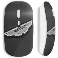 CAPACHEAP Souris Sans Aston Martin Logo Grey Black