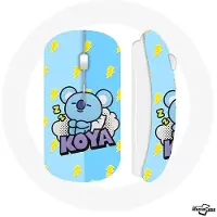 CAPACHEAP Souris Sans Fil BTS BT21 Koya RM Fond Bleu