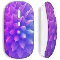 CAPACHEAP Souris Sans Fil Forme violette design