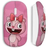 CAPACHEAP Souris sans Fil Happy tree friends design Pink