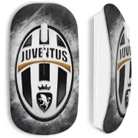 CAPACHEAP Souris sans fil juventus football club black white