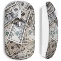 CAPACHEAP Souris Sans Fil Money dollars