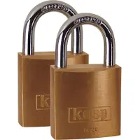 Kasp K12020D2 Hänglås 20 mm Guldgul Nyckel