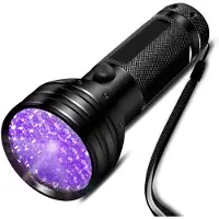 INF UV-ficklampa med 51 LED-pärlor 395 nm vattentätt