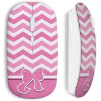 CAPACHEAP Souris sans fil Pink nœud cute