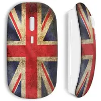 MANIACASE Souris Sans Fil Drapeau Anglais Vintage