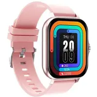 DESTOCK MONTRE INTELLIGENTE Smart Watch Y13 Wireless Call Uhr pour Hommes und Frauen Rythme cardiaque Fitness,rose Silicone strap