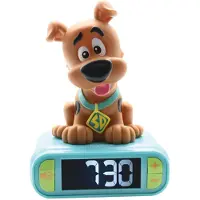 Lexibook - Scooby-Doo Digital Väckarklocka för Barn med Nattlampa, Luminös Scooby-Doo, Blå - RL800SD