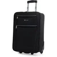 Itaca unisex. T71950-01 2 wheeled travel case T71950 black -55x39x18cm (OSFA), Casual, Polyester