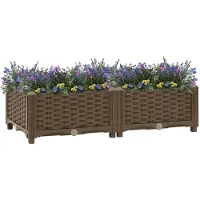 vidaXL Soffbord, Vitt, 55X55X31 Cm, Material Träbaserat