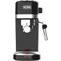 Solac Taste Slim Black, Espressomaskin, 1,4 l, Malat kaffe, 1350 W, Svart