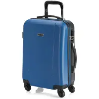 Itaca unisex. 71150-04 Short Travel Cabin Hard Case 4 Wheeled Trolley 71150 blue, anthracite -55x38x20cm (OSFA), Casual, Grey, ABS / Polycar