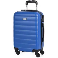 Itaca unisex. 71250-03 4 Wheeled Trolley Case 71250 blue -55x38x20cm (OSFA), Casual, ABS / Polycarbonate