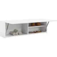 vidaXL Väggskåp för badrum vit 100x25x30 cm konstruerat trä