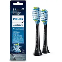 Philips C3 Premium Plaque Defence - 2x Soniska tandborsthuvuden - Svart - HX9042/33