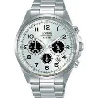 Lorus Rt307kx9 Sports Chronograph 43 Mm Watch Silver