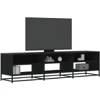 vidaXL Tv-bänk svart 180x40x46 cm konstruerat trä