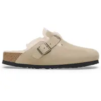 Birkenstock Pantolette 'Boston Leve' taupe