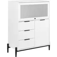 SoBuy FSB94-W Vit/Svart Hallskåp 92x119x40 cm