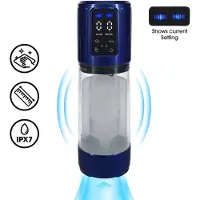 Shots - pumped Pumped - UltraLift Automatic Waterproof Masturbator Pump - Metallic Blue