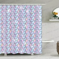Shower curtain Home Decor Modernt duschdraperi Mode Glänsande Duschdraperier Polyestertyg Vattentäta Badkarsgardiner Badrum Skiljegardin 12 krok 180x200cm