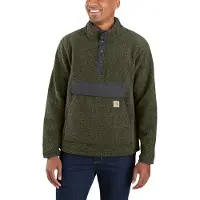 Carhartt Men's Relaxed Fit Fleece Pullover Basil Heather