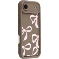 Mtp Products iPhone Air Snyggt stötsäkert TPU-skal med upphöjda kanter - Brun / Stor rosett