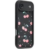 Mtp Products iPhone Air Snyggt stötsäkert TPU-skal med upphöjda kanter - svart / Körsbär