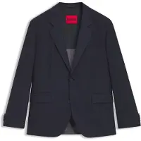 HUGO Modern-fit suit jacket in performance-stretch twill