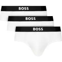 BOSS för män. 50546561 Set 3 Slips Logo i midjan vit (M), Hemkläder, Bomull