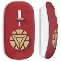 MANIACASE Souris sans fil iron man logo