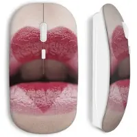 CAPACHEAP Souris sans Fil Levres coeur