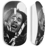 CAPACHEAP Souris Sans Fil Bob marley noir et blanc