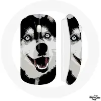 MANIACASE Souris Sans Fil Husky de Sibérie Yeux Bleus