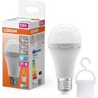 Osram LED lampa E27 | A60 matt | Uppladdningsbar | 4000K | 8W (60W) []