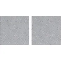 vidaXL Silver Aluminium 30 x 30 cm Trapstegsmattor Fyrkantig