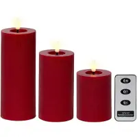 Lumineo 72699 Wax Candle Dekorationsbelysning 3 Enheter
