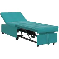 vidaXL Turkos Sängsoffa 67 x 194 x 38 cm Sammet