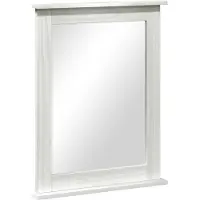 vidaXL Spegel Rektangulär VIGO Antik vit 55,5 x 5 x 70 cm Massiv furu
