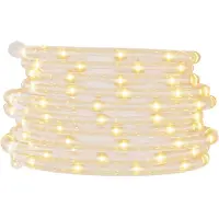 vidaXL Ljusslang med 1200 lysdioder varmvit 50 m PVC