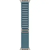 Apple Watch 49 mm sportarmband S ljusblå med titaniumelement i naturlig färg MFTH4ZM/A