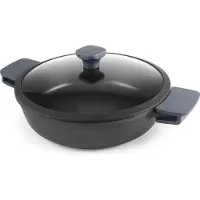 Ibili Neo - Non-stick Sautépanna med Glaslock (24 cm) - Smidda Aluminium - Full Induktion