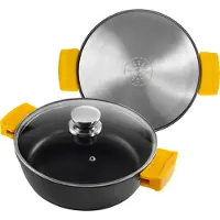 Ibili Gryta - Ibili - 461024 - Gjutjärn - 24 cm - Svart - Avtagbart handtag svart